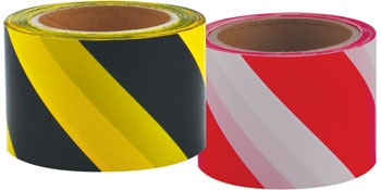 Striped Safety Vinyl Tape for High Visibility & Hazard Warning