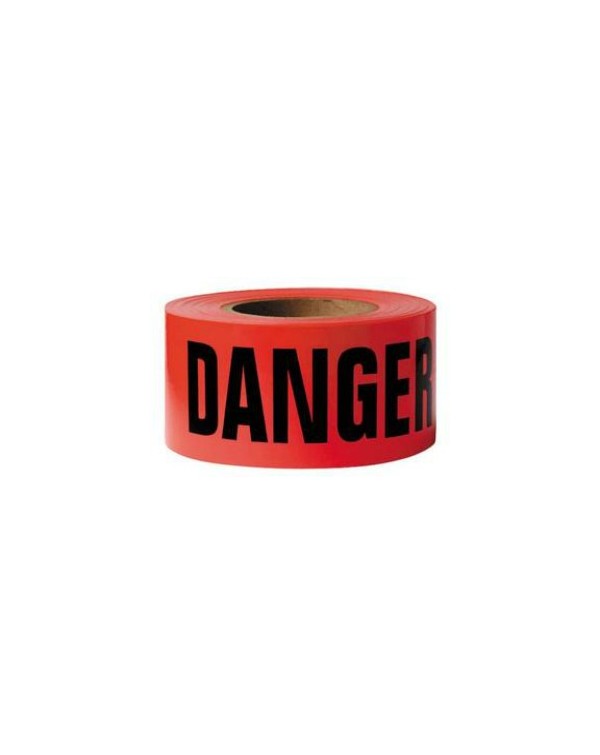 Caution Tape with 1000 Yard Rolls and Multiple Warning Messages - Yellow/Black or Red/Black (DANGER)